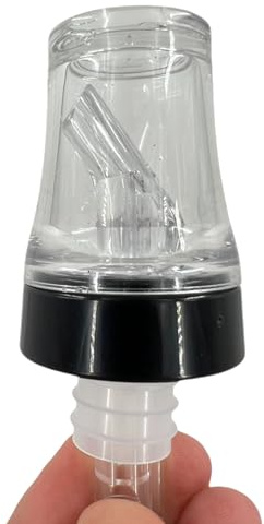 Chabrias Ltd Premium 4 in 1 Plastic Speed Pourer + 25ml Jigger Thimble Measure + Shot Glass + Dust Cap UK Made - Hygienic & Leak-Proof (1)