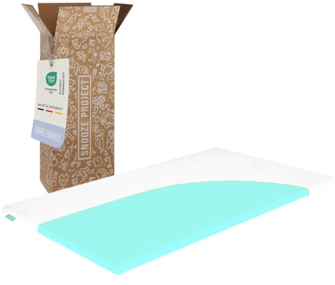 September – Topper 110x220 cm Komfortschaum mit 6 cm Höhe – Matratzenauflage mittelfester Härtegrad H3 – für Matratzen, Boxspringbetten etc. – Oeko-TEX® Standard 100 zert. – Bezug bei 60°C waschbar