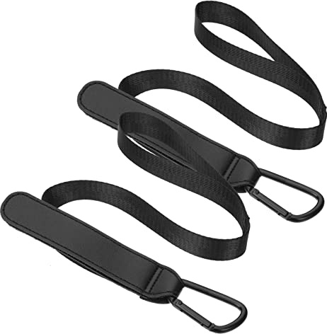 VICASKY 2pcs Baby Stroller Harness Straps Adjustable Pushchair Safety Belt for Infants Black Pram Replacement Straps Suitable for Travel and Outdoor Use