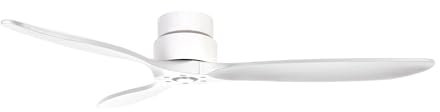 EXO lighting Ventilatore senza luce, MISTRAL, diametro 132 cm, interno ideale per qualsiasi interno, DC 35 W, colore bianco, in acciaio, IP20
