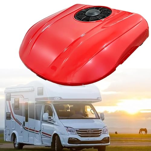 Fenêtre de camping-car RV 12 V 24 V - Climatiseur électrique de toit de voiture - Climatiseur de toit de voiture ultra fin - Climatisation de stationnement pour camping-car, camion, caravane