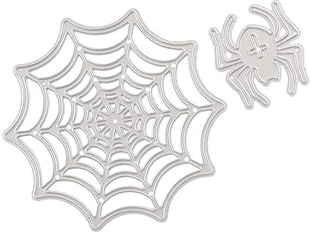 Lurrose Scrapbooking-vorlage Halloween-Spinnennetz Prägeschablonen Aus Karbonstahl Stanzformen für Bastelarbeiten