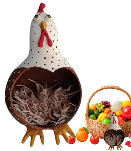 Cesta De Recolección De Huevos - Expositor De Almacenamiento De Aves, Organizador De Huevos | Adorable Coleccionista De Huevos Con Forma De Gallina | Organizador De Decoración De Cas