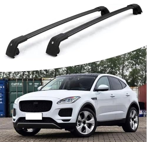 MJHVGTFRF Auto Dachträger für Jaguar E-Pace 2018 2019, Roof Rack Dach Rack Abdeckung Fahrradträger Dachboxen Querträger Relingträger Zubehör