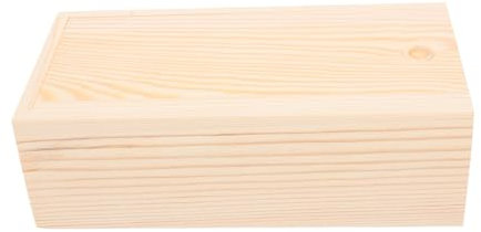 OSOLADY Unlackierte Holz-schiebebox Aus Kiefernholz Kleine Aufbewahrungsbox Leichtes Material Stabile Holzkiste Für Schmuck Schlüssel Und Kleinteile Natürliche Holzoptik Vielseitig Einsetz
