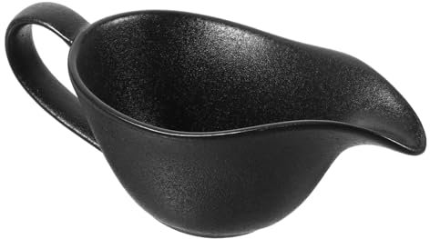 Holibanna Steak Sauce Cup Porcelain Spout Bowl for Serving Bowls Handy Mixing Handles for Gravy and Sauces
