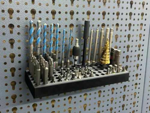 Ablage für 90 Bits passend für Küpper Lochwand und Eurolochung 45 mm Eurolochwand - Alle Lochwände - Systemhalter - Lochwand Zubehör - Werkzeugwand