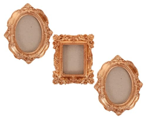 TOPBATHY Magnetic Picture Frames for Refrigerator Diy Picture Frames Oval and Rectangle Fridge Magnet Photo Frame Set for Travel Memories Family Photos Dried Flower Display and Creative Home Decor