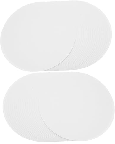 Beatifufu 40 Blatt Rundes Malpapier Stoff für Schüler und Kinder Dickes Bastelpapier Kompakt und Wasserfarbengeeignet für Mal und Bastelprojekte im Kunstunterricht