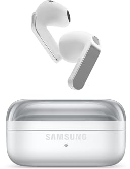 Samsung Galaxy Buds4 White, Auricolari Bluetooth Wireless, Equalizzatore Adattivo, Chiamate Cristalline, Audio a 360°, ANC, Controllo Adattivo del Rumore, Galaxy AI con Comandi Vocali [ver. italiana]