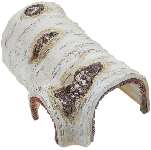 DIYEAH Cachette Multifonctionnelle Tronc Résine Forme d'arbre et pour Aquarium en Sécurisée Artificiel, Décoration pour Poissons et Reptiles