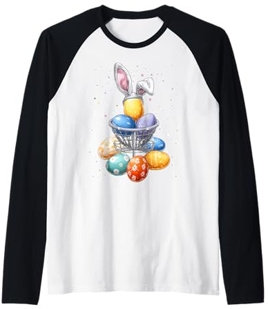 Discgolf Disque de Golf Golfeur Pâques Lapin Oreilles de Lapin Manche Raglan