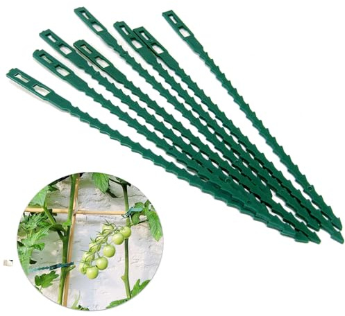 Pflanzenbinder XL Länge 17 cm grün für Rankhilfe Rosenbogen Spalier schonende Pflanzenbefestigung (400Stück)