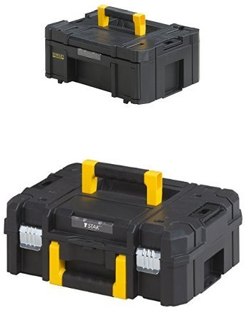 Stanley FMST1-71968 Mallette grand tiroir 6 casiers Tstak Fatmax + Stanley FMST1-71966 Mallette Tstak Fatmax