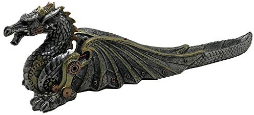 Nemesis Now Räuchergefäß mit mechanischem Feuer, 33 cm, Grau