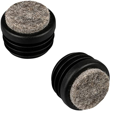 16 Piezas de Patines deslizantes de Fieltro para Muebles y Patas de la Silla, Tapa Redonda, Protector de Suelos, tamaños elegible de 15mm a 32mm (diámetro Exterior: 15mm, Espesor de Pared: 1,5-2mm)