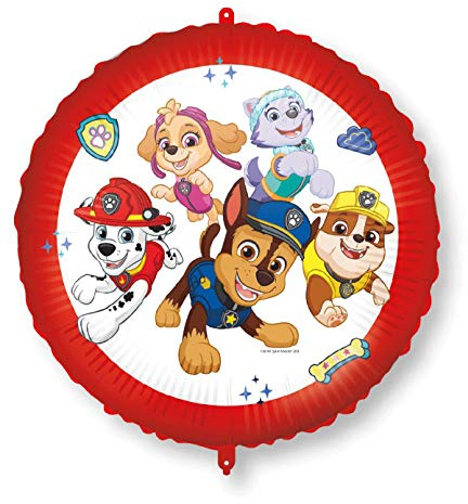 Procos 92975 – Globo de la Patrulla Canina, diámetro Aprox. 46 cm, Helio, Aire, Globo, cumpleaños, Regalo