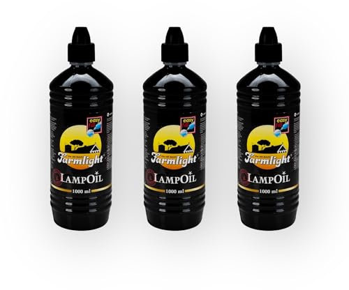 The London Candle Company Lamp Oil (3 X 1 Litre Bottles). High grade clear paraffin lamp oil, ideal for indoor and outdoor use.