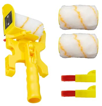 VhoMes Farbroller-Ärmel, Wandfarben-Kit-Set, Walzenbürste, Reinigung, Schneiden, Farbe, Schleifmaschine, Wandfarben-Roller-Pinsel-Set, Bürsten