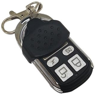 TopHomer Portachiavi con telecomando, universale, elettrico, cancello del garage, 4 canali, copertura per chiave scorrevole, 433 MHz, per ufficio, garage, auto