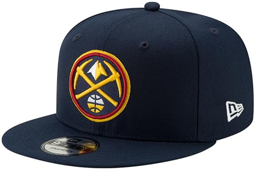 New Era NBA 9FIFTY Snapback-Cap in Schwarz, verstellbar, Einheitsgröße, Denver Nuggets, Einheitsgröße