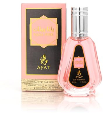 AYAT PERFUMES – Eau de Parfum Arab en Spray 50 ml Pour Femme Fabriqué à Dubaï Senteur Orientale (Yana pink)