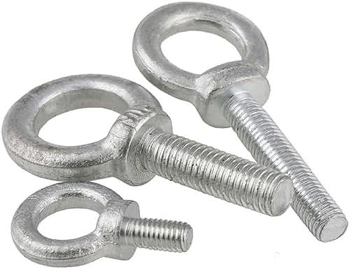 BKEKM ringschrauben Hebeösenmuttern, 3 Stück, Mutternschraube, verzinkte Ösenschraube, Marine-Ösenmutter M6 M8 M10 M12 M14 M16 M18 M20 Schraube, verzinkte Ösenschraube stabil