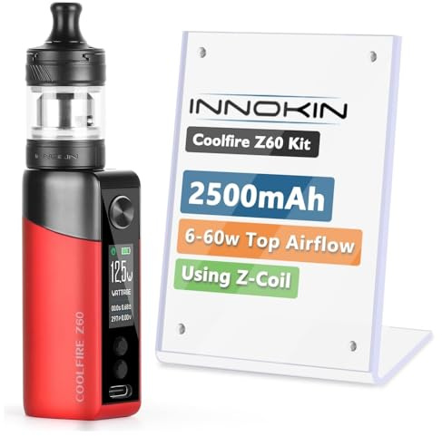 For Innokin Kit CoolFire Z60 Mod 60 W Batería 2500mAh 4,5mL Zlide Top Tank