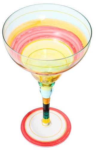 Ciieeo Copa De Vino Pintada Mano Copa De Margarita Para Diseño Único Para Bodas y Cumpleaños