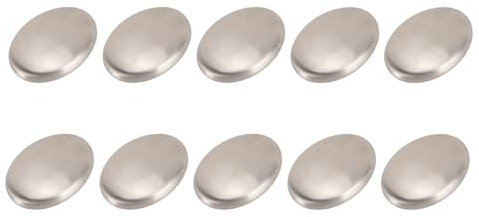 Tvålstång i Rostfritt Stål, Luktborttagare Handtvätt Kökspryl för Att Ta Bort Lukt Av Fisk Vitlök, Lök, Idealisk för Fiskare, Bönder, Kockar (10PCS)
