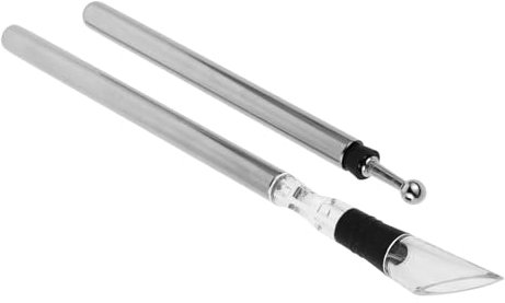 EXHUMKY 4stücke Weinkühlstab Set Aus Edelstahl Schneller Weinkühler Mit Belüfter Und Ausgießer Für Weißwein Teiliges Set Korken Kristallkopf Kühlstab Für Weinliebhaber