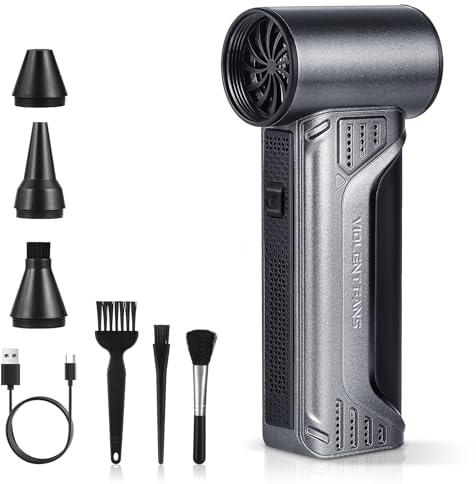 Electric Air Duster, 160000RPM Compressed Air Duster, Super High-Speed Air Blower, Replace Compressed Air Cans,Keyboard and PC Clean, Adjustable Air Blower for Outdoors,Car,Home