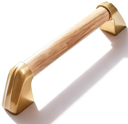 GBKDQQ Maniglie per anziani, 30 cm, effetto legno, maniglia per doccia, in acciaio inox, antiscivolo, per vasca da bagno, bagno, cucina, scale