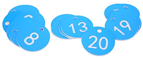MOTOULAX Cer Beekeeping Hanging Numbered Signs Agricultural Labels Livestock Supplies Farm Plate (1-20/Pack)