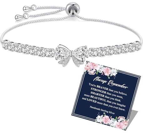 BMMYE Silver Bracelet for Women Adjustable Birthday Gifts