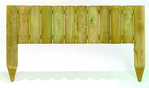 12 Fixed Wooden Log Lawn Edging Board