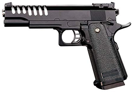 Rayline Softair V17 Voll Metall Softair (Manuell Federdruck), Nachbau im Maßstab 1:1, Länge: 22cm, Gewicht: 450g, Kaliber: 6mm, Farbe: Schwarz - (unter 0,5 Joule - ab 14 Jahre)