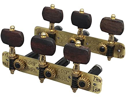 Locking Tuners 2Pcs Konzertgitarre Stimmgeräte Stimmschlüsselwirbel Mechaniken Für Akustik-Folk-Klassikgitarren