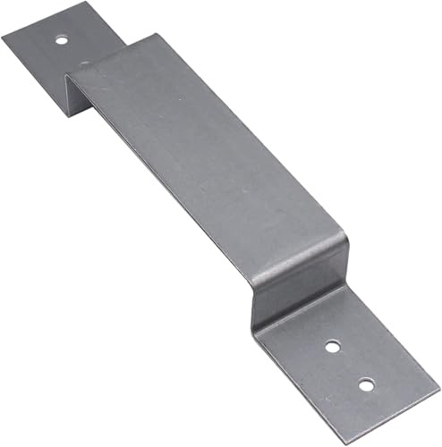 MultiScrew® Fence Panel Security Brackets for Concrete or Wooden Posts | Fits 4 Inch Post | Galvanised Steel | Anti Lift/Rattle | Pack of 10