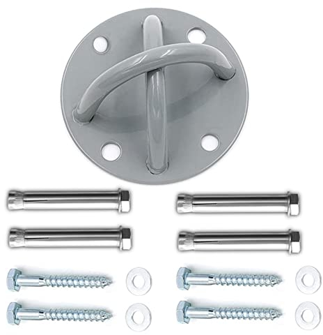 Lapono Techo AéReo Yoga Saco De Arena Columpio Hamaca Colgante Placa Fija Gancho Soporte Gancho Anillo Marco De FijacióN Entrenamiento En SuspensióN Techo FijacióN Para Cualquier Modelo