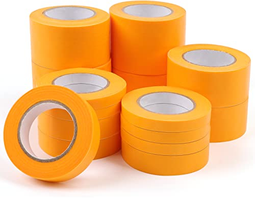 QUOTRE 15 Rollen Orange Malerkrepp | 8-45mm x 20m | Malerband Kreppband Maler Malerkreppband Abklebeband zum Streichen für Malerarbeiten Karosserien Heimwerker Professionelles Streichen Lackieren