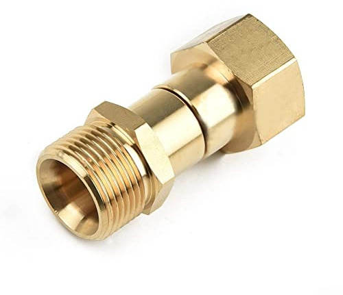 Raccord pivotant M22 14 mm pour Nettoyeur Haute Pression Ki NK Free Connector pour Tuyau de Nettoyeur Haute Pression