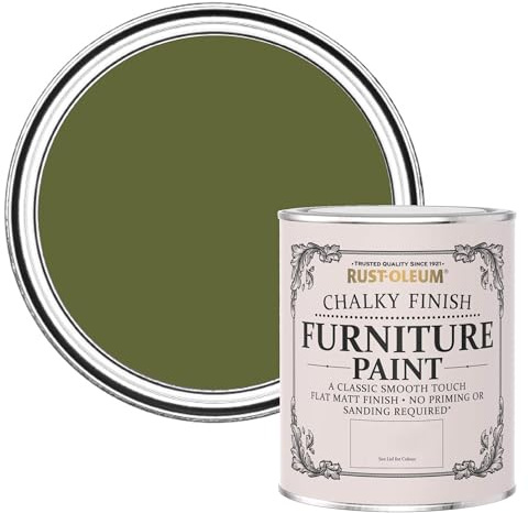 Rust-Oleum Shabby Chic grün Vintage Kreidefarbe für Möbel, wasserbasiert, geruchsarm - Jasper 750ML