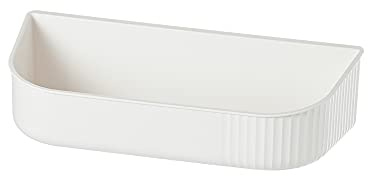 JOMOLA Shower Shelf for Bathroom, No Drilling Needed, Can Hold Soap, Shampoo Holder and Face Cleanser, Self Adhesive Bathroom Storage Holder, White