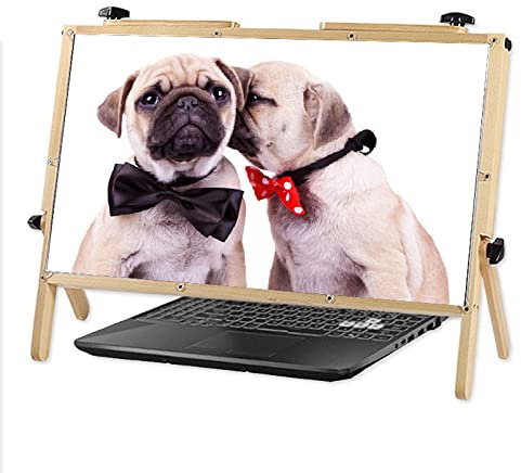 Computer Screen Magnifier Laptop Screen Magnifier 2023 Newest Version, 22 Foldable Screen Magnifying Glass Protector, for Laptop Blu-Ray 5X Reading Amplifier (Natural)