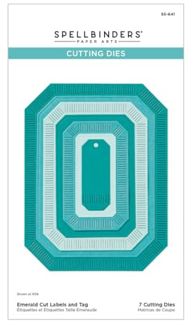 Spellbinders S5-641 Emerald Cut Labels and Tag Etched Dies from The Home for The Holidays Collection