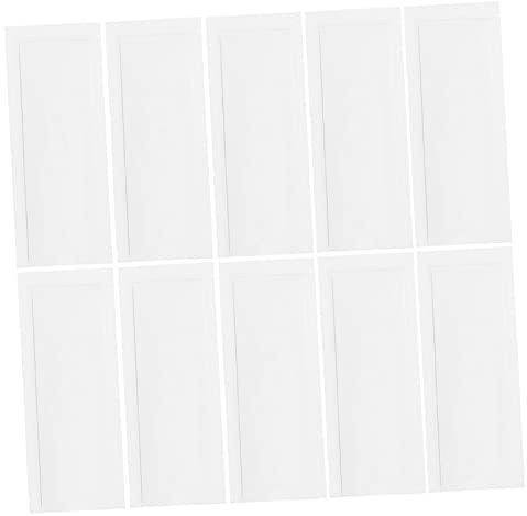 KITANDOVE 30pcs Card Pouches Material Card Holder Self-Adhesive Removable Labels PVC Sleeves Label Holders for Organization
