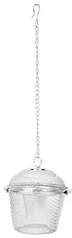 Fdit Tea Strainer Stainless Steel Tea Infuser Mesh Ball Herbal Spice Strainer Large, Medium, and Small Sizes with Chain for Tea, Soup (S)