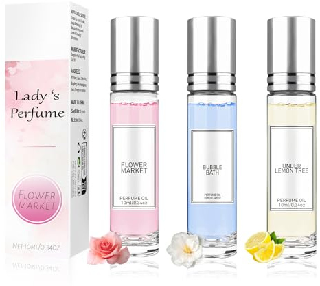 Allony Perfumes Mujer Set, Mini Perfumes, Elegante Perfume Mujer, Fragancia de Larga Duración, Fresco y Animado (B)