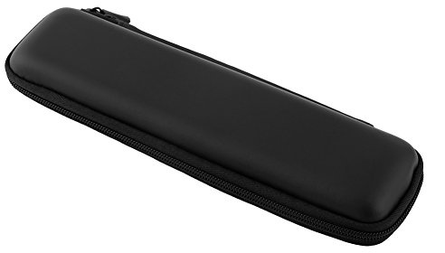 WGFOIP Étui à Crayons Noir, Sac à Cigarettes électroniques Portable, Compact, avec Poche et Sangle élastique, Protège de la Poussière et des Dommages, Convient pour Stylo Plume, Stylo à